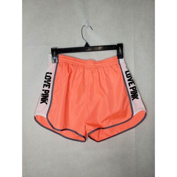 PINK Victoria's Secret Campus Running Sequin Coral Jogging Shorts Fully … - Picture 2 of 11